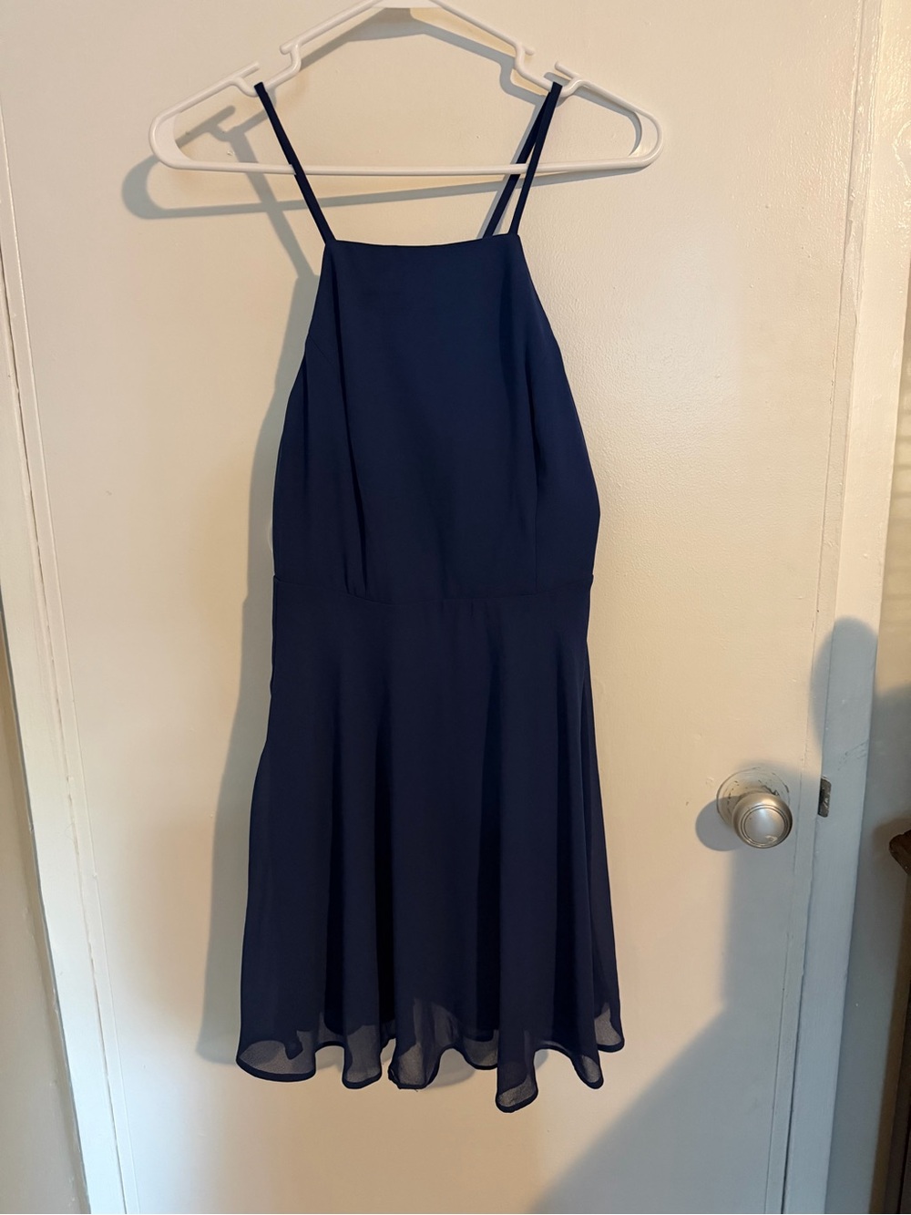 Lulu's Navy Spaghetti-Strap Mini Dress